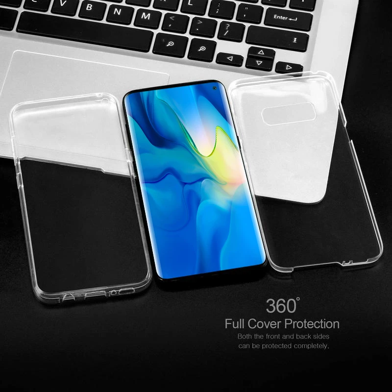 Чехол KISS 360 ультра тонкий мягкий прозрачный флип-чехол s для samsung Galaxy S7 S6 Edge S8 S8 Plus s9 s10 Note 9 8 чехол прозрачный силиконовый чехол
