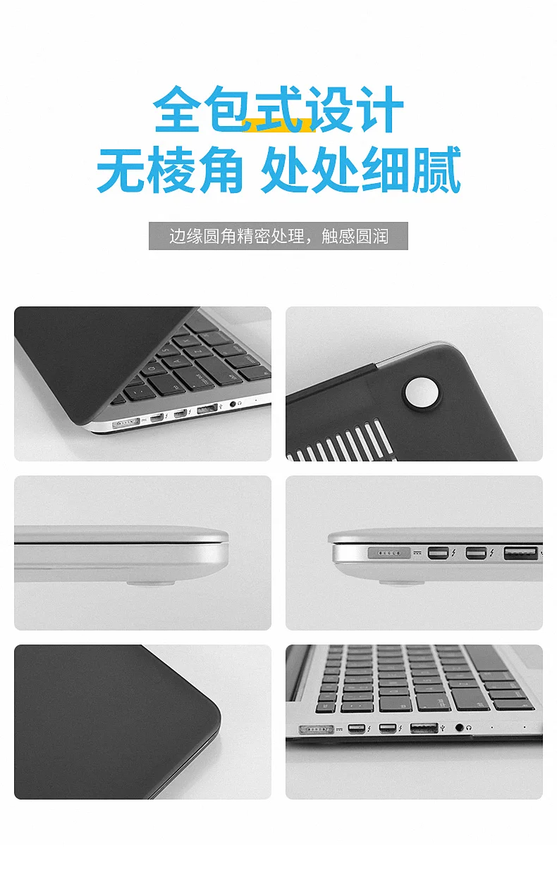 Новый матовый чехол для ноутбука Macbook Pro Retina Air Touch Bar 11 12 13 15 дюймов + защита экрана