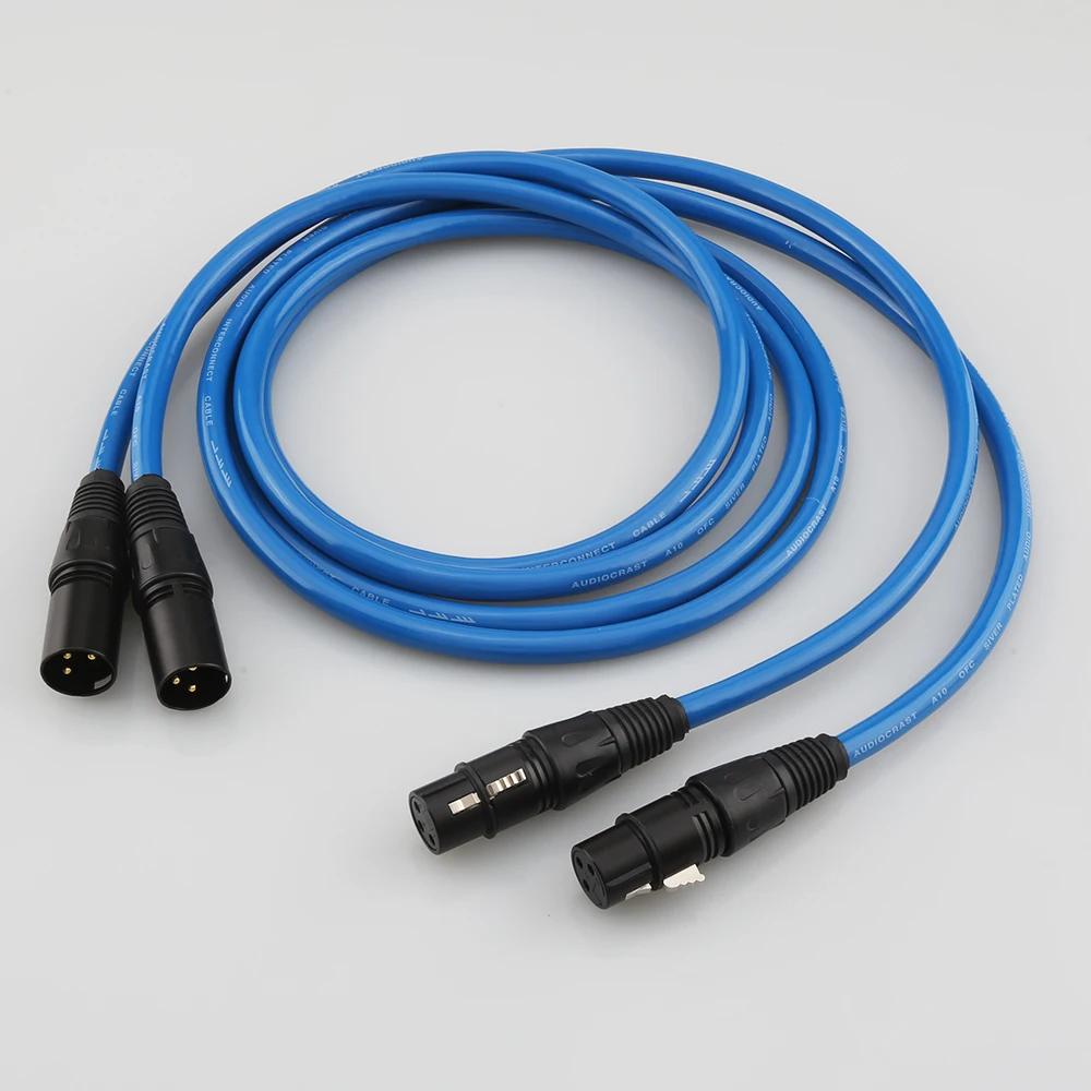 

Высококачественный Audiocrast A10 посеребренный сбалансированный аудио кабель для соединения HIFI AMP CD