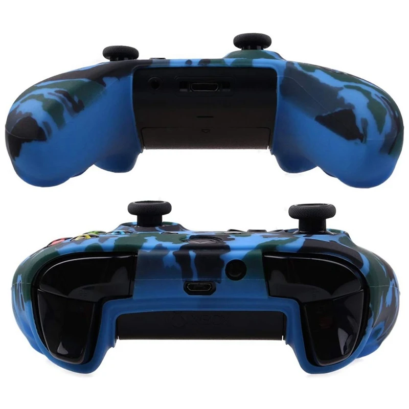AABB 2Pcs водопроводная Печать Камуфляж силиконовый чехол для microsoft Xbox One X и S