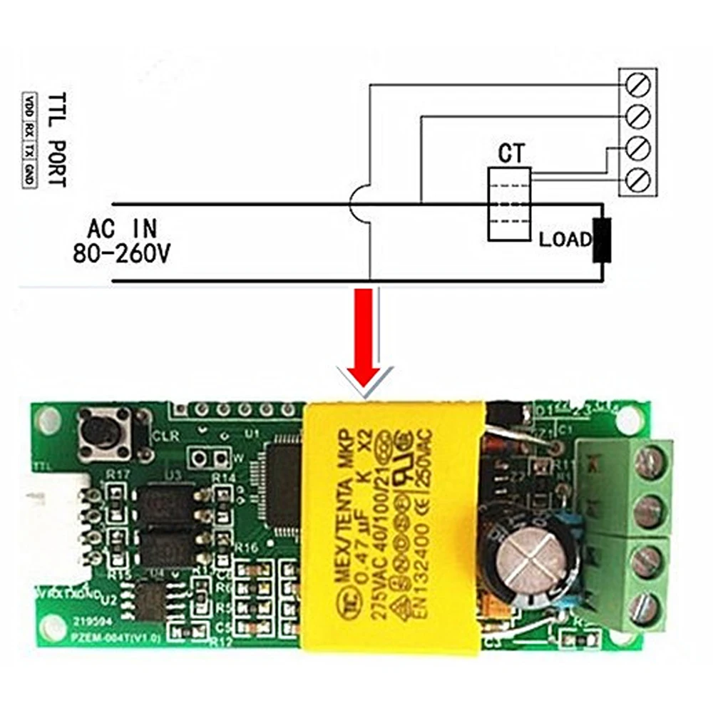 Цифровой мультиметр переменного тока ватт мощность вольт ампер ttl ток тестовый