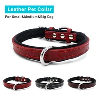 real pet dog leather collar adjustable simple personalize dogs necktie for small medium big dog comfortable soft pet supplies