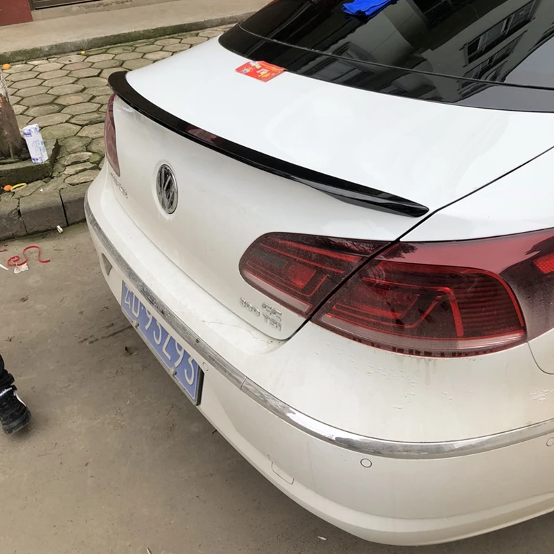 Для Volkswagen VW Passat CC 2009 2016 Авто ABS пластик Неокрашенный задний Багажник крыло спойлер