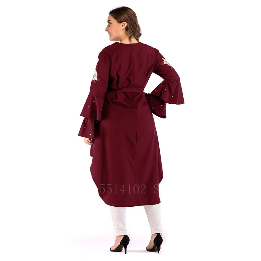 

2020 Women Islamic Clothing Dresses Maxi Embroidery Muslim Abaya Tuxedo Turkish Dubai Kaftan Clothes For Lady Female Dubai Robes