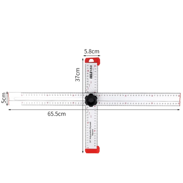 60cm High Precision Angle Ruler Woodworking Scribe Drawing Marking Gauge  Crossed-cut T-type Ruler Measuring Tools - Hand Tool Sets - AliExpress