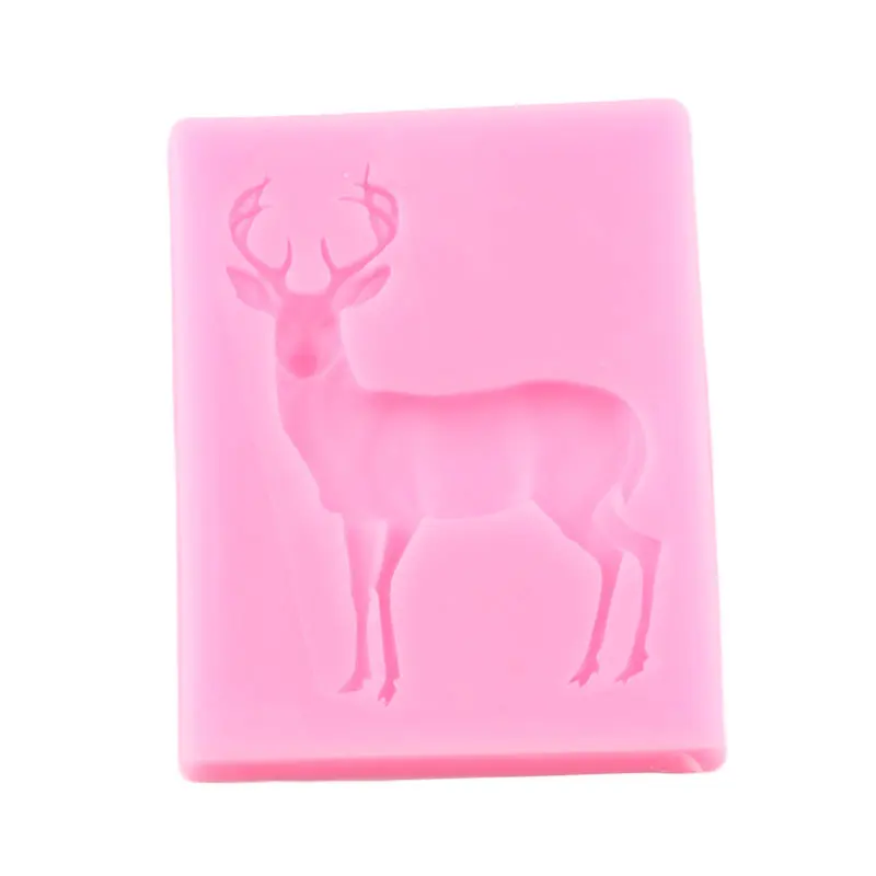 Силиконовая Форма Sugarcraft в виде оленя формы для помадки инструменты украшения