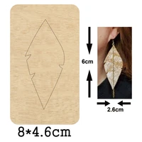 sexy long leaf eardrop earrings diy 2020 cutting mold wood dies for leather blade rule cutter for diy leather cloth paper crafts