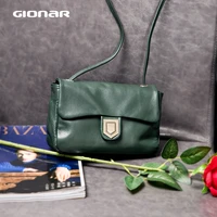 gionar luxurious leather bag women 2020 designer flap crossbody shoulder summer bag vintage green purse handbag hasp closure