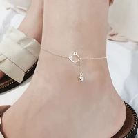 summer boho metal butterfly rhinestone pendant chain anklet summer beach charm leg bracelet anklet for women girl jewelry gift