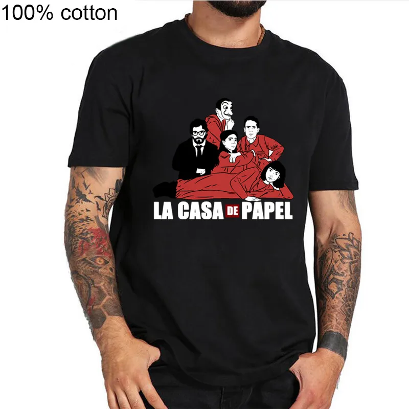 Фильм деньги Heist House of Paper футболки La Casa De Papel человек BELLA CIAO Версия для печати vogue