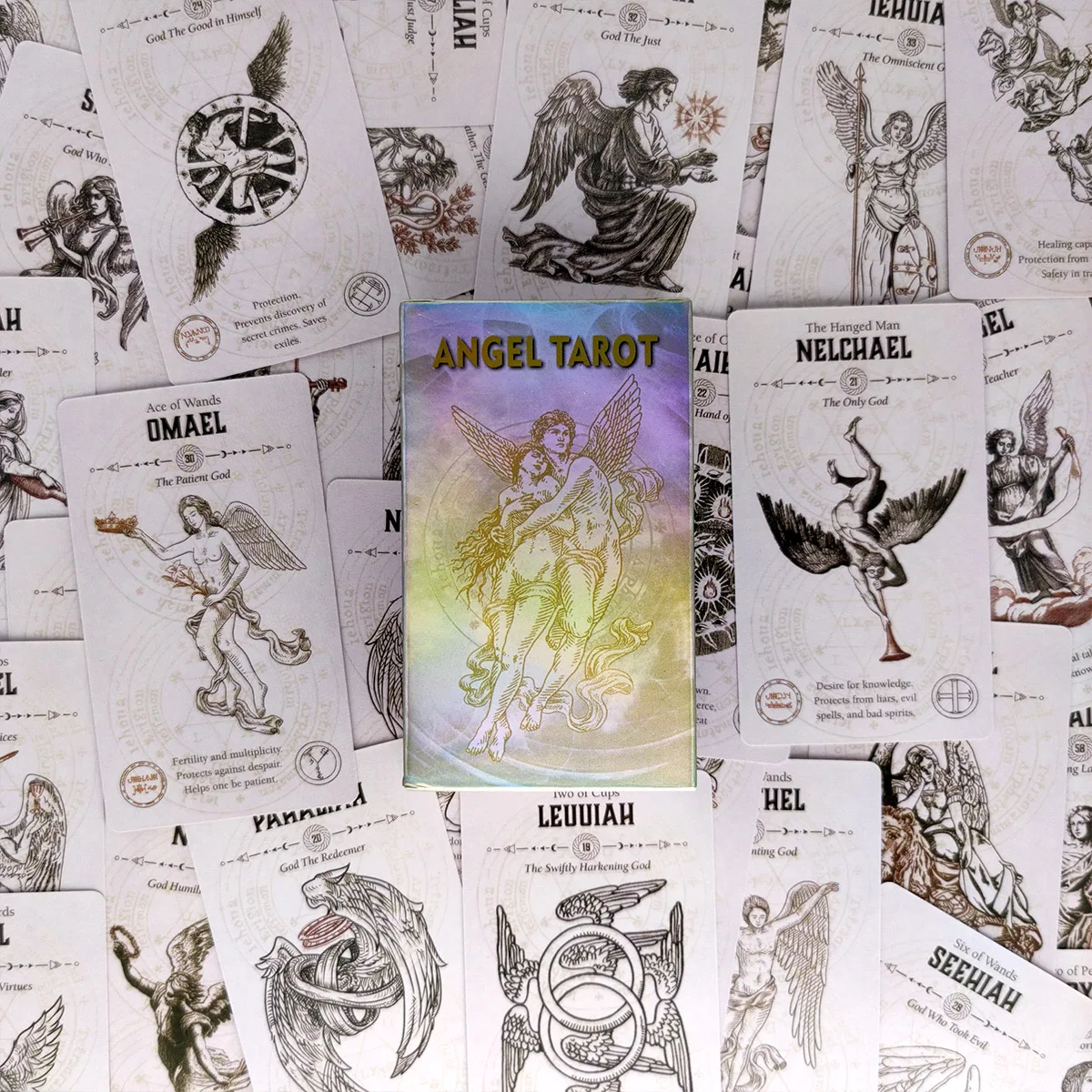 Новые карты Angel Tarot и палуба для гадания в PDF руководстве развлекательная