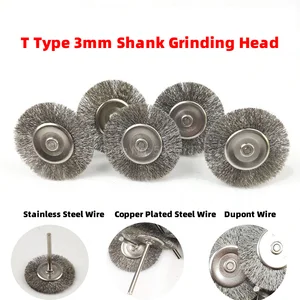 1 шт., щётка из нержавеющей стали с хвостовиком 3,0 мм