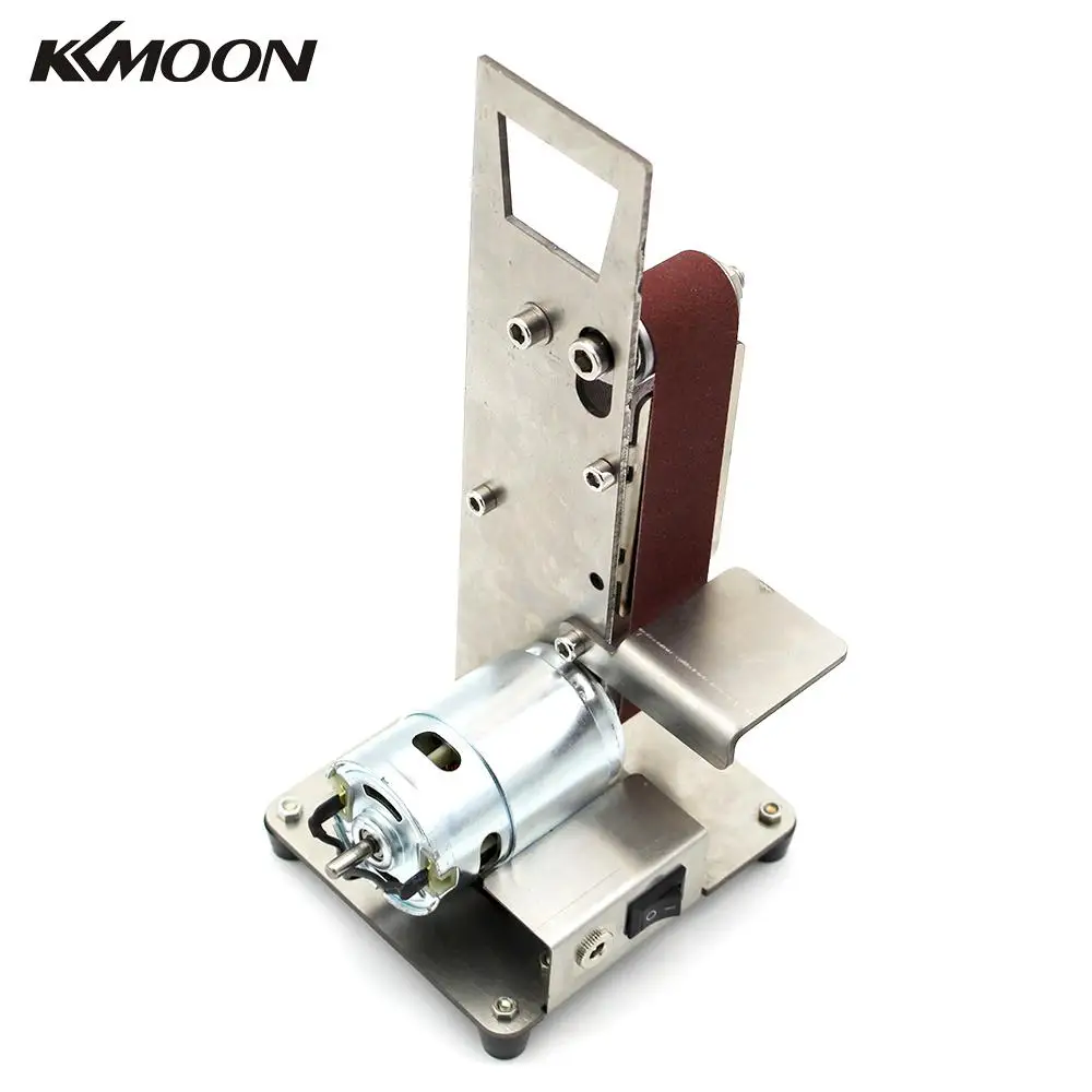Вертикальный ленточный шлифовальный мини станок KKMOON сделай сам для полировки и