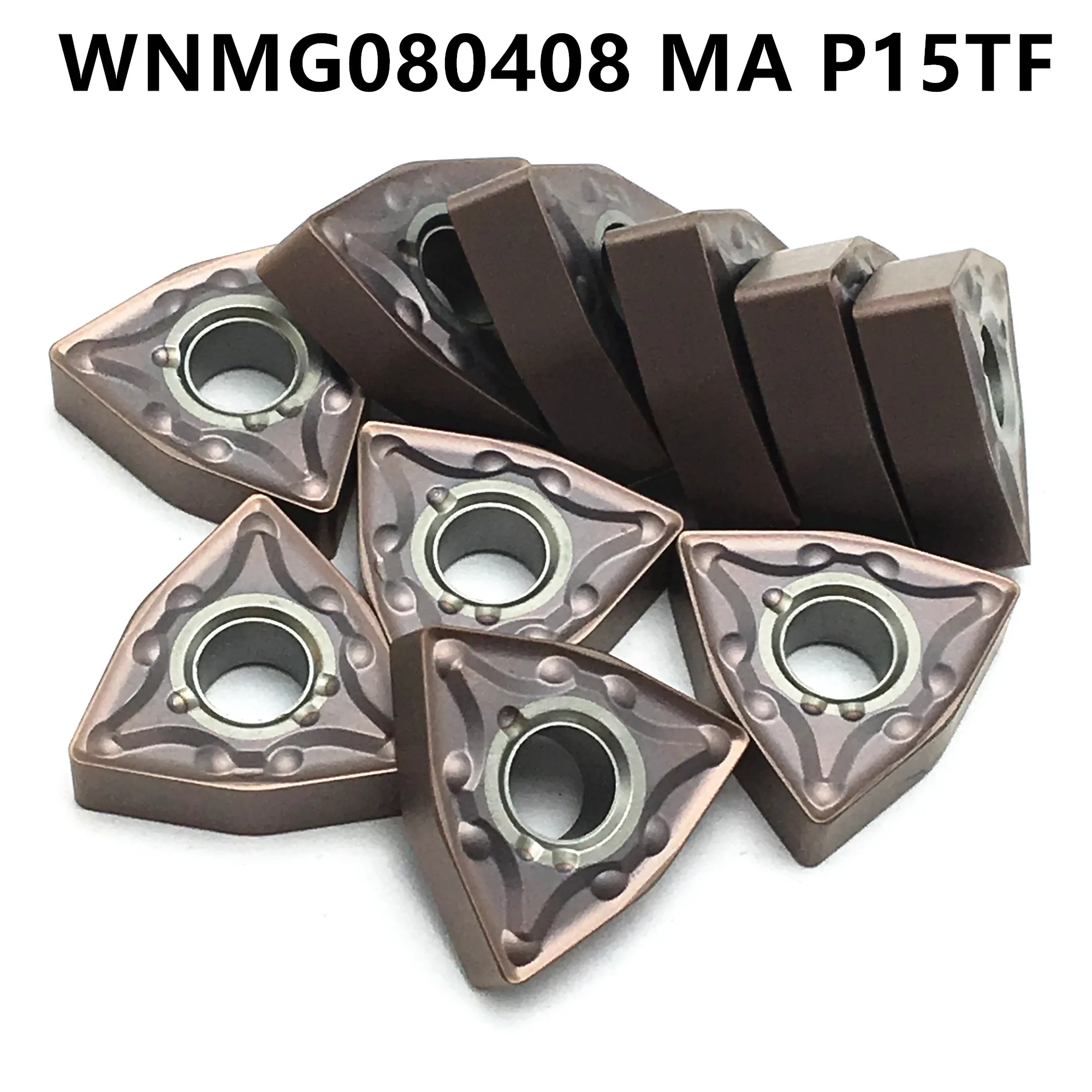 20 шт твердосплавные вставки WNMG080408 MA VP15TF внешний нож WNMG 080408 токарный станок с ЧПУ инструмент фреза