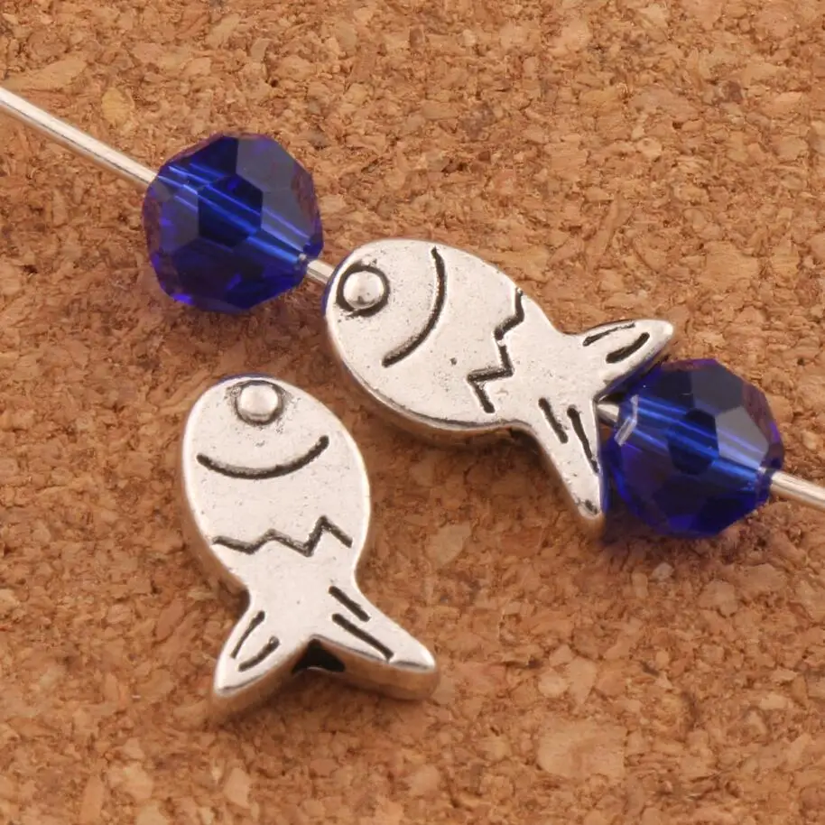 

Fish Metal Spacer Beads 10.5X7.5mm 200PCS Zinc Alloy Loose Bead For Jewelry Making Findings L596