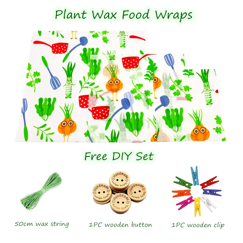 Веганская многоразовая пищевая упаковка без пчелиного воска Органическая чаша с