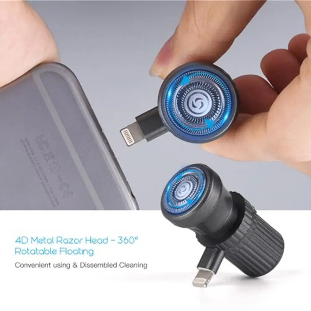 Портативная электрическая Вращающаяся бритва для путешествий мини usb зарядка