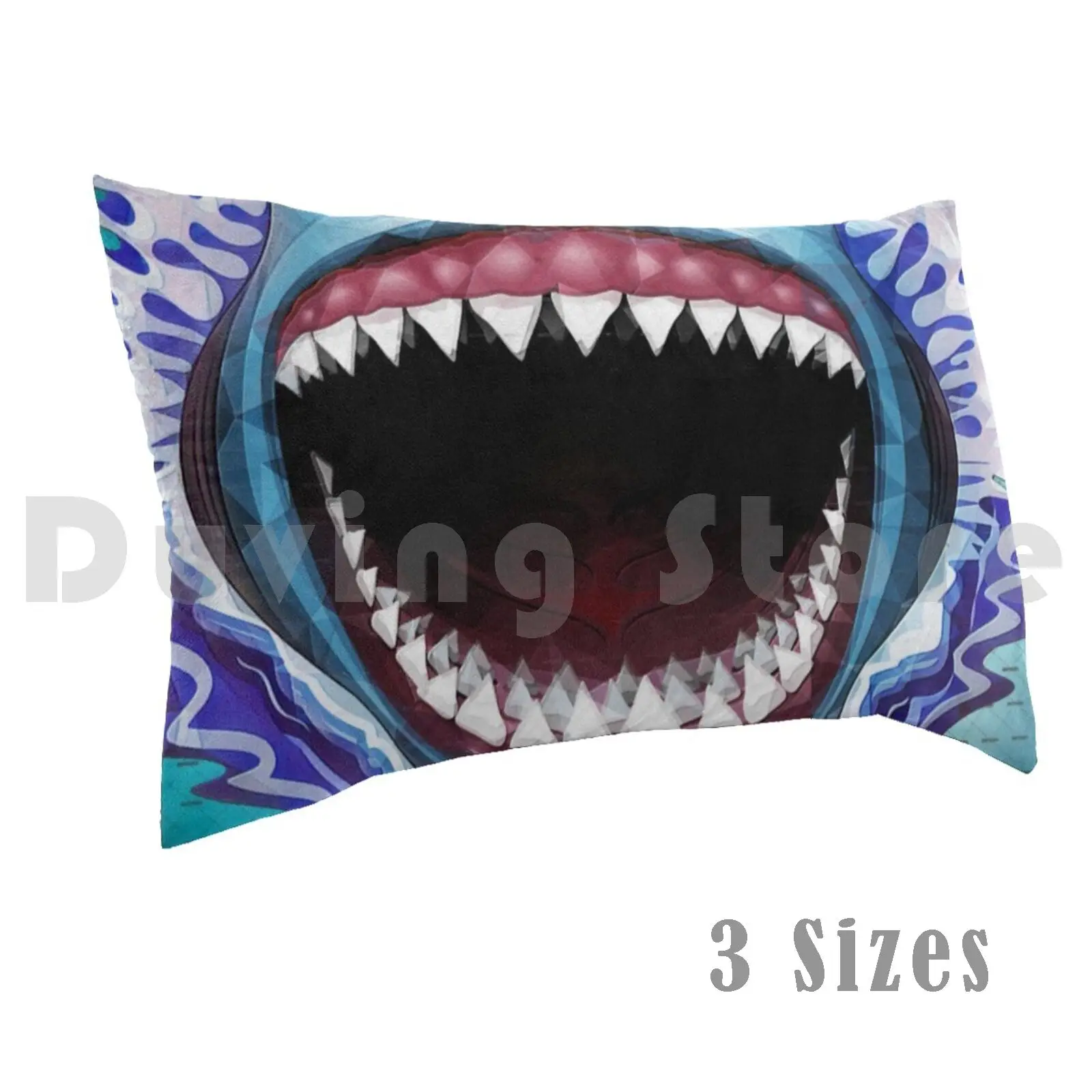 

Shark Jaw Pillow Case Printed 35x50 Shark Jaw Funny Animal Fish