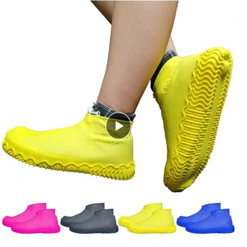 1 пара Водонепроницаемый бахилы силиконовый Материал обувь унисекс защитные