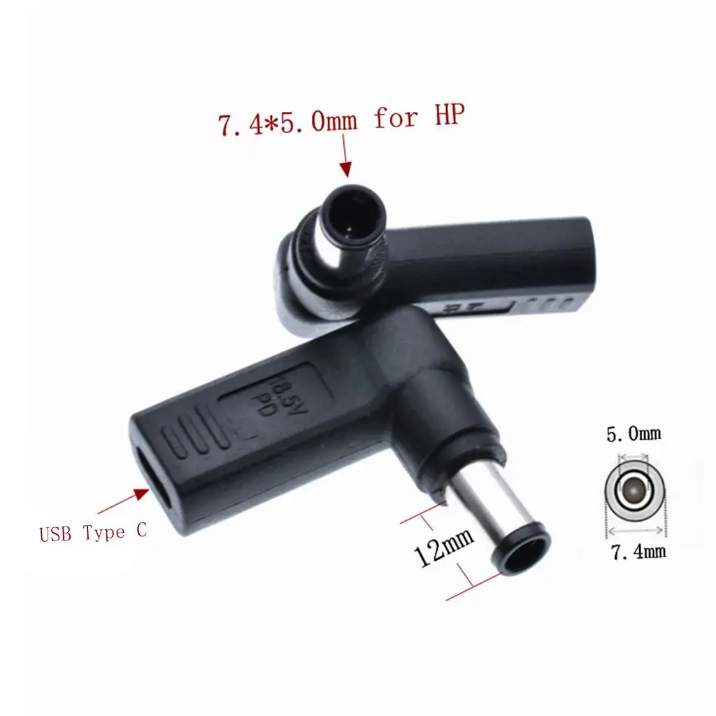 Dc Мощность адаптер штепсель-переходник Тип usb C Female до 7 4x5 0 мм 4 8x1 5 5x2 1 мужской