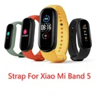 Силиконовый ремешок для Xiaomi Mi band 5 Сменные Смарт-часы браслет для Mi band 5 NFC Mi5 Глобальный женский и мужской браслет