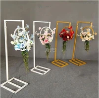new type of wedding props tieyi geometry road lead the flower on the catwalk flower device sen department wedding road guide