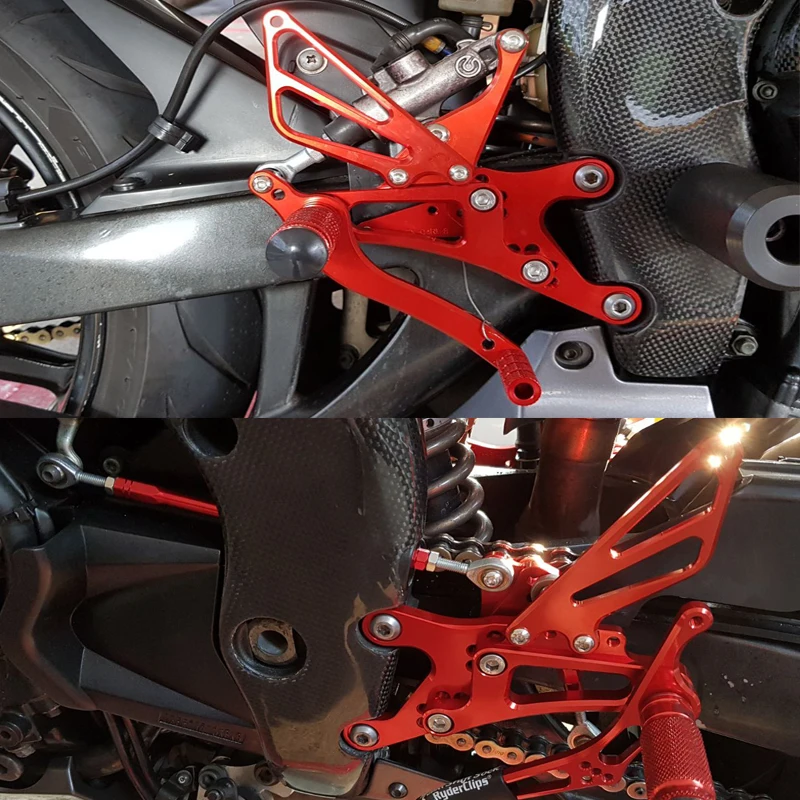CNC Реверсивный GP Shift Rearset задний Набор для Yamaha YZF R1 04 05 2004 2006 регулируемая ножка Peg