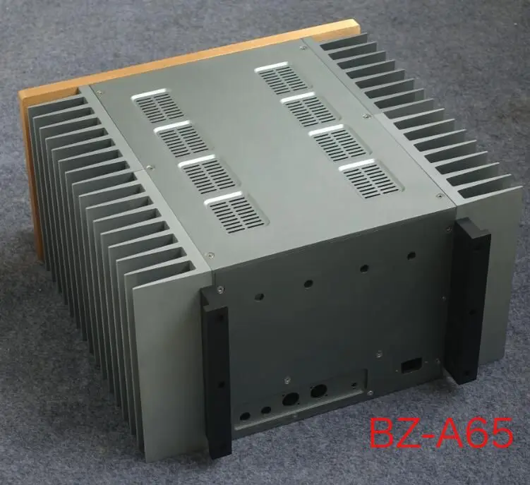 

Full aluminum DIY A15/A35/A65 power amplifier chassis class A enclosure big heatsink HIFI VU header box