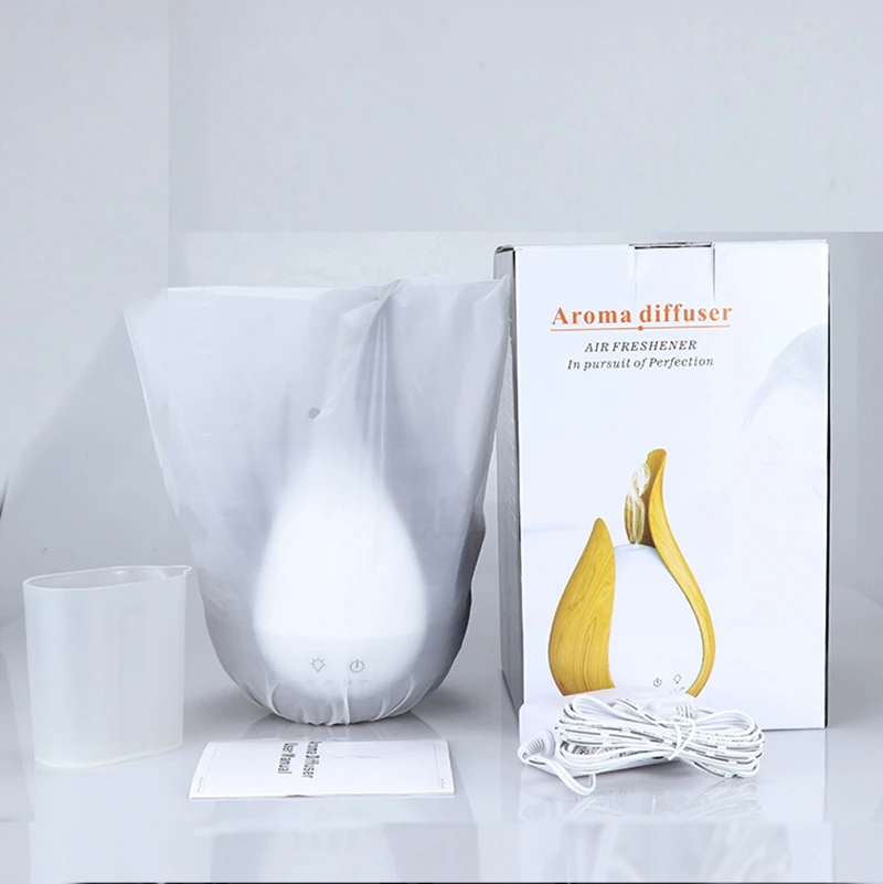 

200ml Air Humidifier Wood Marble Grain Aroma Essential Oil Diffuser Ultrasonic Aromatherapy Humidificador Electric Oil Difusor