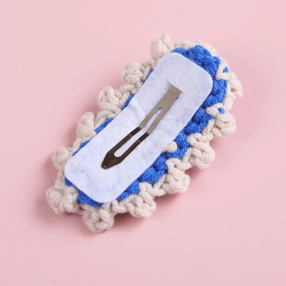 Pinza de pelo con bordado de flores para beb&eacute;, horquillas para reci&eacute;n nacido, pasadores BB para mujer, pinzas a presi&oacute;n, accesorios para el cabello para beb&eacute;-4