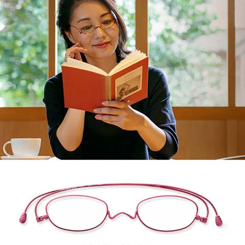 Ультратонкие мужские универсальные очки для чтения из нержавеющей стали модные