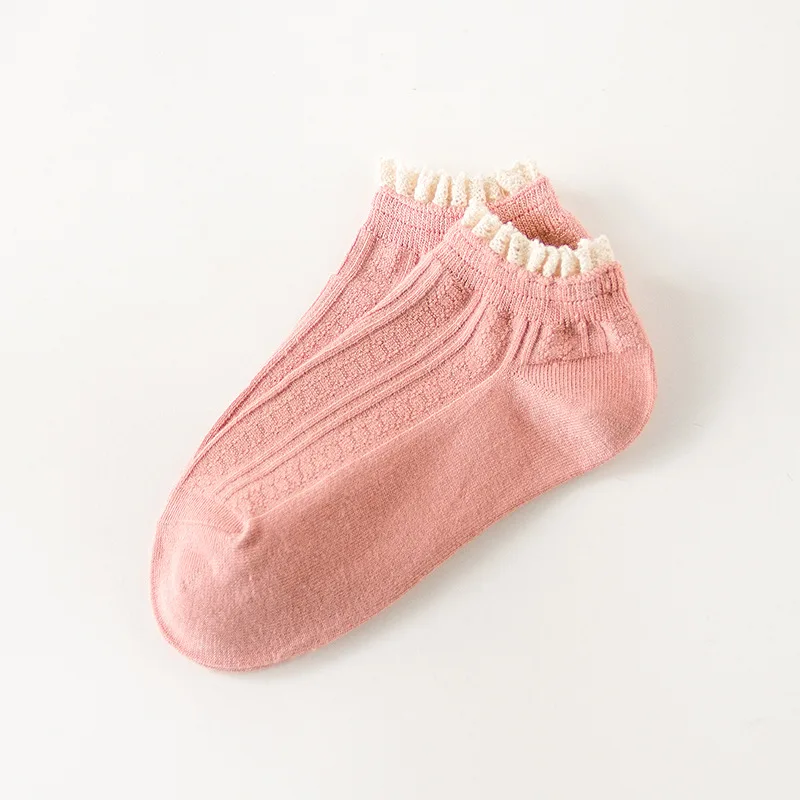Модные милые стильные кружевные женские удобные носки хлопковые повседневные