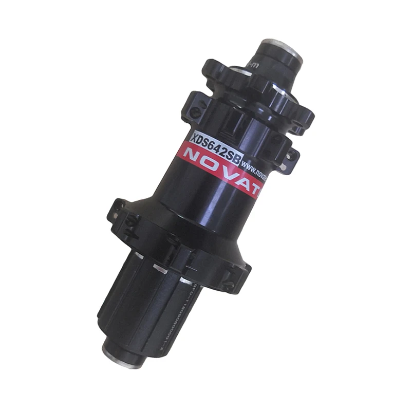 Novatec XDS642SB 6 Bolts MTB Disc Hub Rear Straight Pull Thru Axle 12*142mm 28H Black Mountain Road Disc Cube Freehub HG XD MS