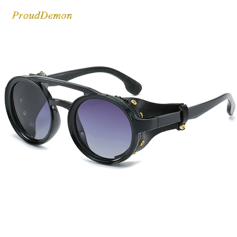 Мужские классические солнцезащитные очки Prouddemon винтажные круглые