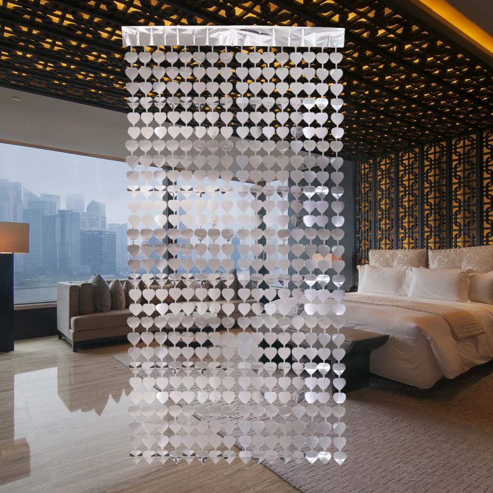 

Wedding Curtains Wedding Room Decorative Curtains Love Shape Curtains Christmas Decorations GRSA889