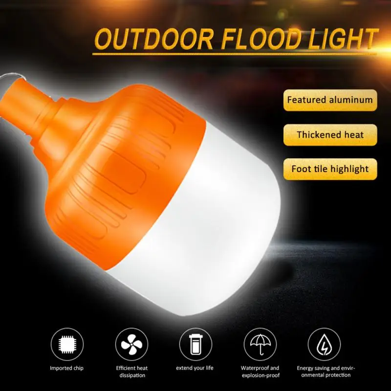 

LED Bulb Rechargeable Mobile Emergency Lighting Bulbs Outdoor Camping Fishing Lamp Bulb Portable Lanterns Home Decor Night Light
