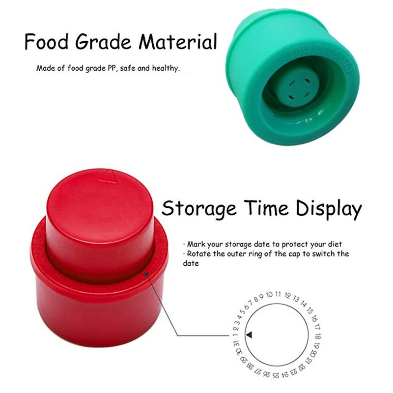 Вакуумная пробка для газировки кухонный колпачок свежести вина нагнетающий