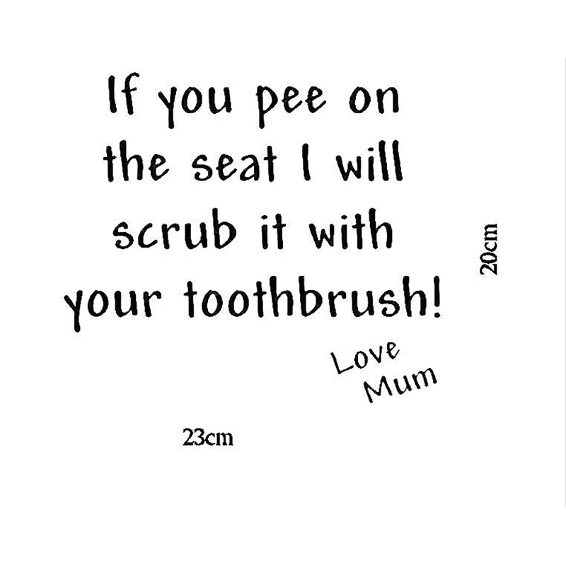 2020 IF YOU PEE ON THE SEAT Смешные настенные наклейки для унитаза съемные уникальные