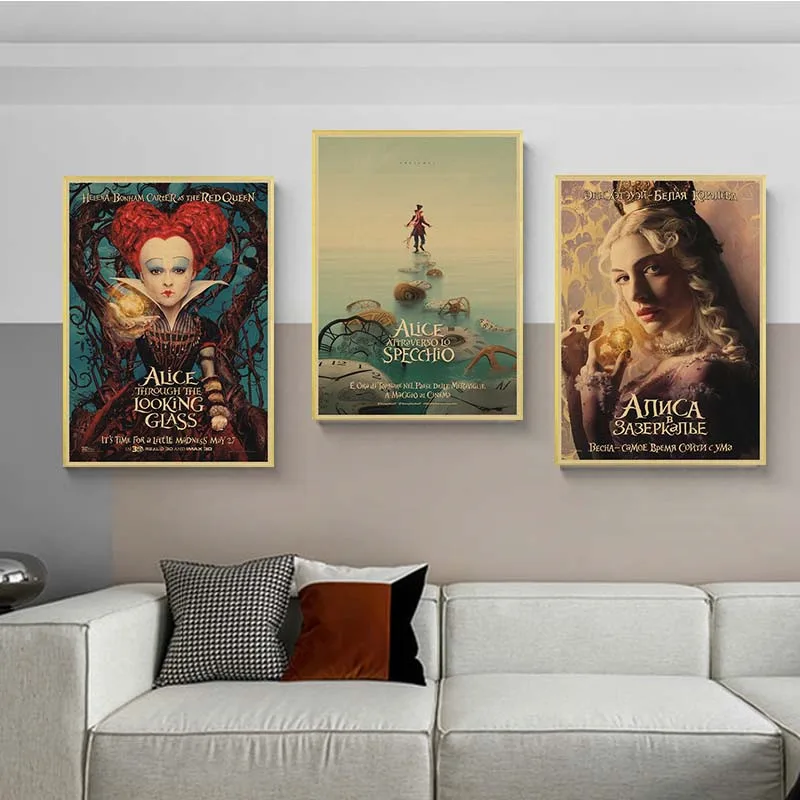 Alice in Wonderland Canvas Poster Print Mural Picture Modern Home Decor