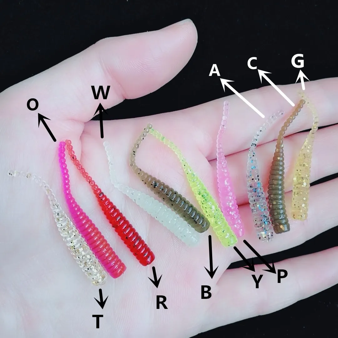 Силиконовая приманка Swolfy 250 шт./лот червь приманки 4 см 0 г Мягкая для ловли карпа