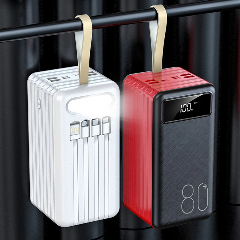 

Power Bank 80000mAh Portable Charging Poverbank Mobile Phone External Battery Charger Powerbank 80000 mAh for Xiaomi Mi iPhone