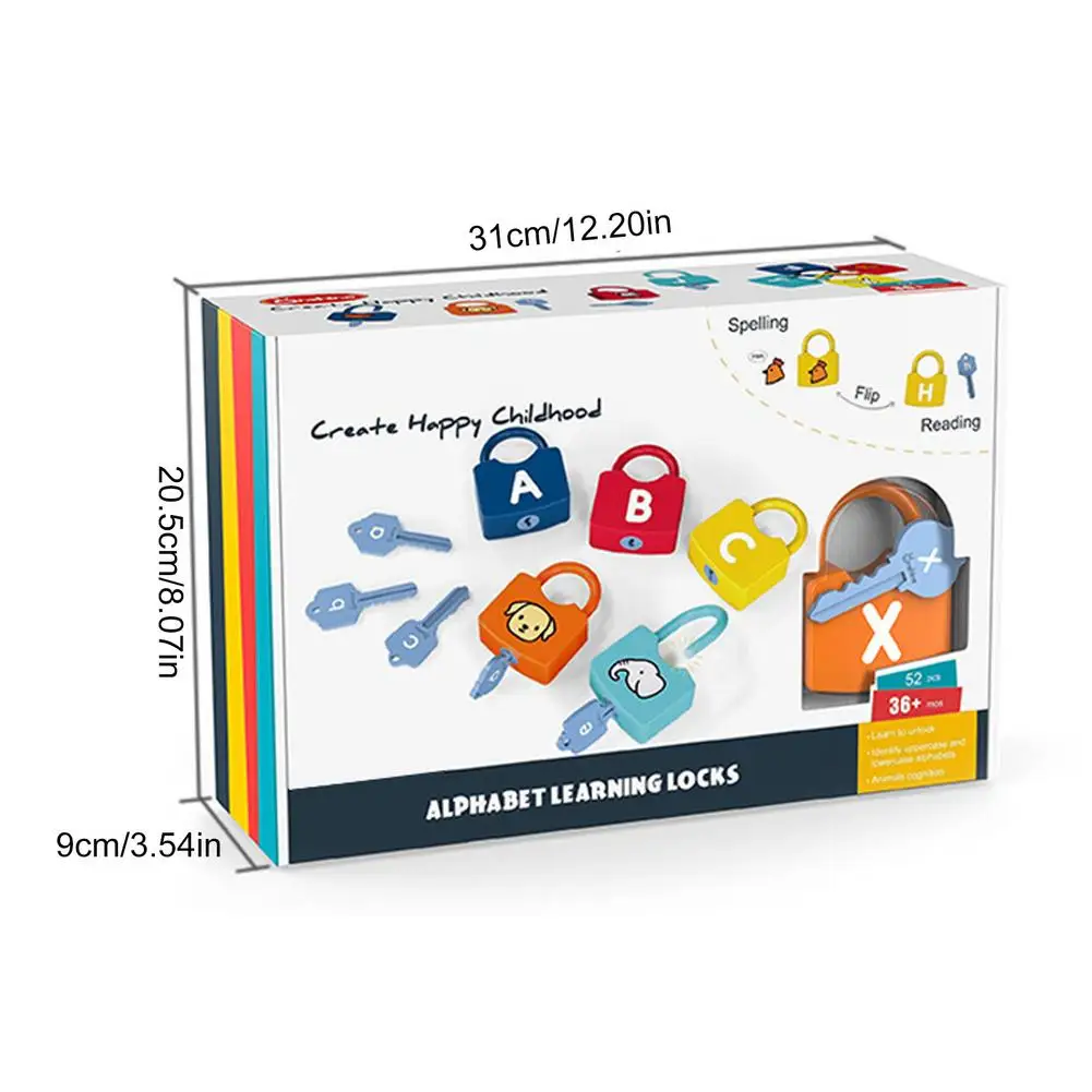 

Alphabet Lock Key Matching Educational Toys Locks With Keys Toys Number Matching Locgking Kids Learning Word Congnition Toys