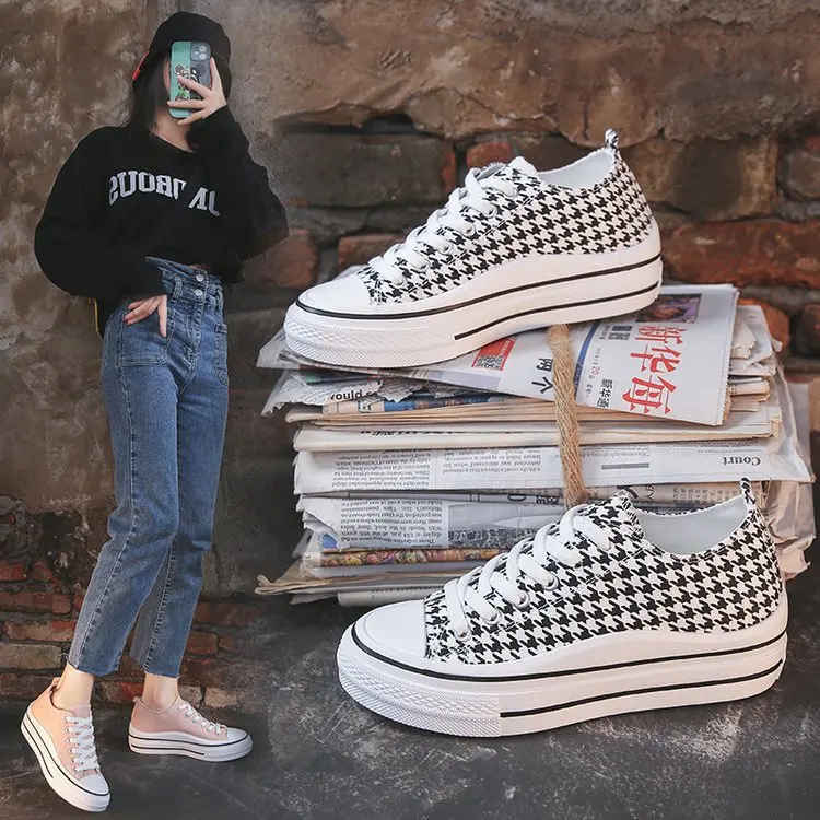 

Кеды женские из денима, холщовые кроссовки, на шнуровке, модная повседневная обувь для тренировок, на лето