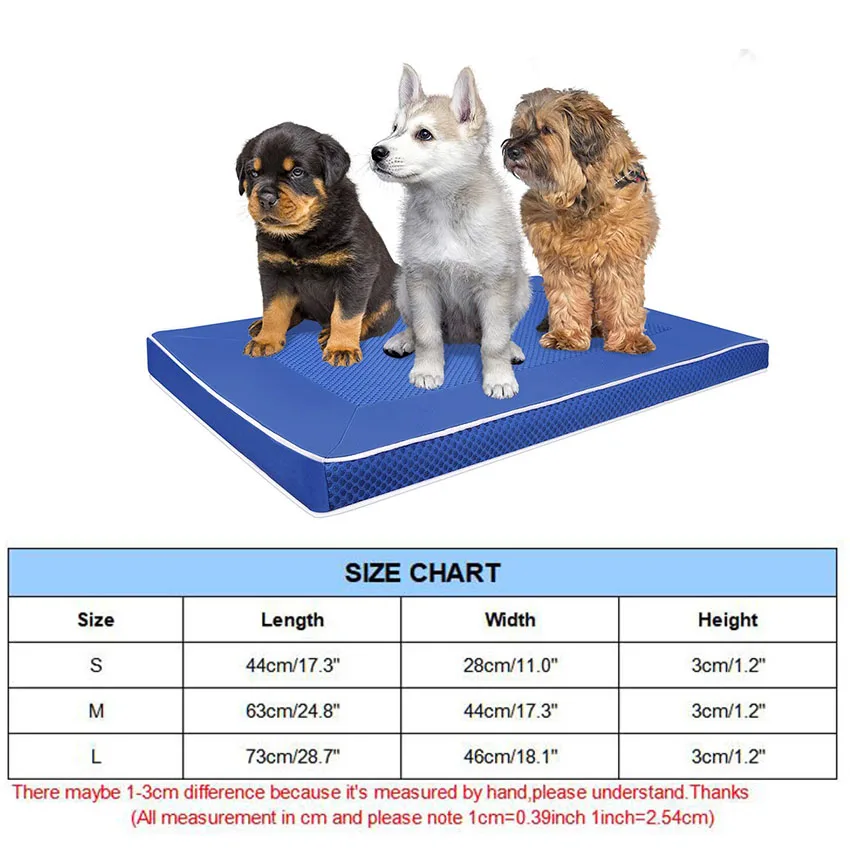 

Pet Dog Pad Summer Cooling Mat Breathable Dog Bed Ice Silk Pad Moisture-Proof Blanket Sofa Cool Cushion For Dogs Sleeping Mat