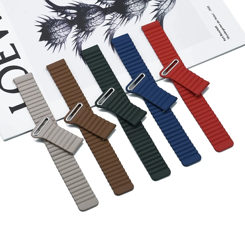 

Ремешок кожаный для Apple Watch Series 6 SE 5 4 3 2 1, магнитный браслет для iWatch 40 мм 44 мм 42 мм 38 мм, Apple Watch