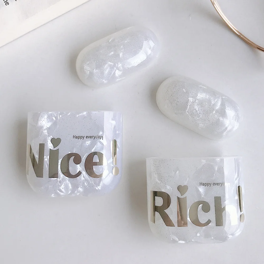 Чехол для AirPods 2 роскошный золотой бронзирующий Мягкий силиконовый чехол из ТПУ с