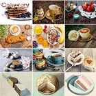 Набор для рисования по номерам на тему кофе и торта