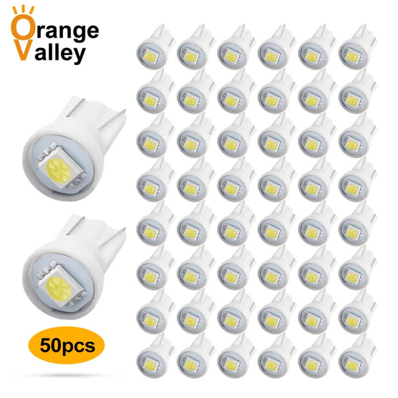 50 шт. Оптовая Продажа T10 194 168 192 W5W 5050 1 Smd Led 1smd 1led автомобильное освещение