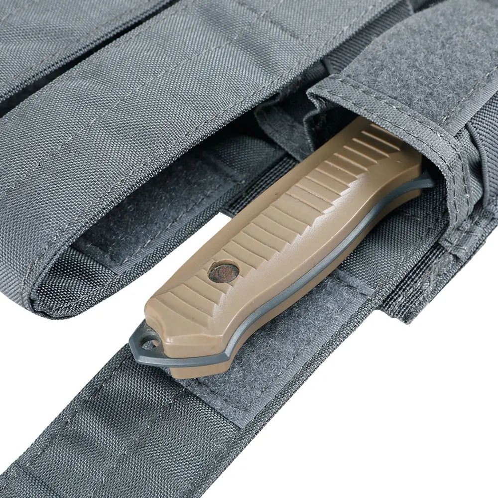 Отлично Элитные бизань Открытый тактический тройной KRISS/MP7 журнал нагрудная сумка Военная Сумка Molle сумка Охотничьи аксессуары сумки