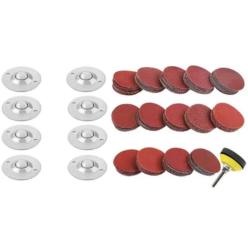

Promotion! 140Pcs 2 Inch Sanding Discs Pad Kit with 8Pcs CY-16B 5/8-Inch Bearing Steel Roller Ball Flange Conveyor Transfer Unit